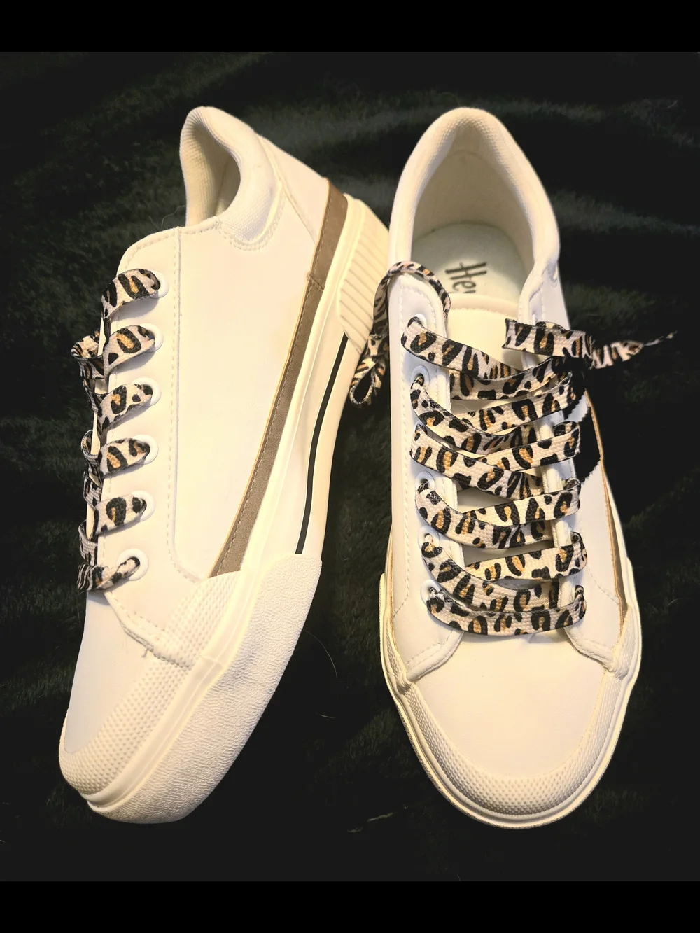 Corky’s “That’s Her” Leopard Lace White Sneakers